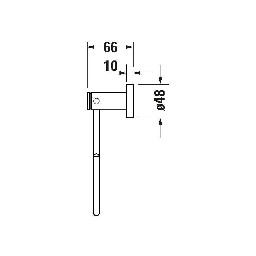 Duravit 99211000 - Sieninė rankšluosčių kabykla D-CODE blizgus chromas
