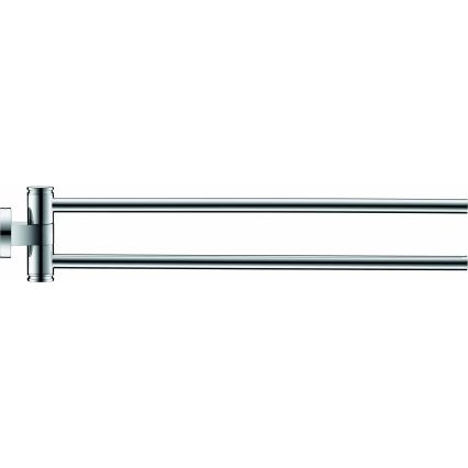 Duravit 99221000 - Sieninis rankšluosčių laikiklis D-CODE, 44,7 cm, blizgus chromas