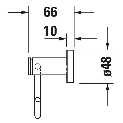 Duravit 99264600 - Tualetinio popieriaus laikiklis D-CODE matinė juoda