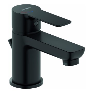 Duravit DC1013001046 - Maišytuvas praustuvui + išleidimo vožtuvas D-CODE matinė juoda