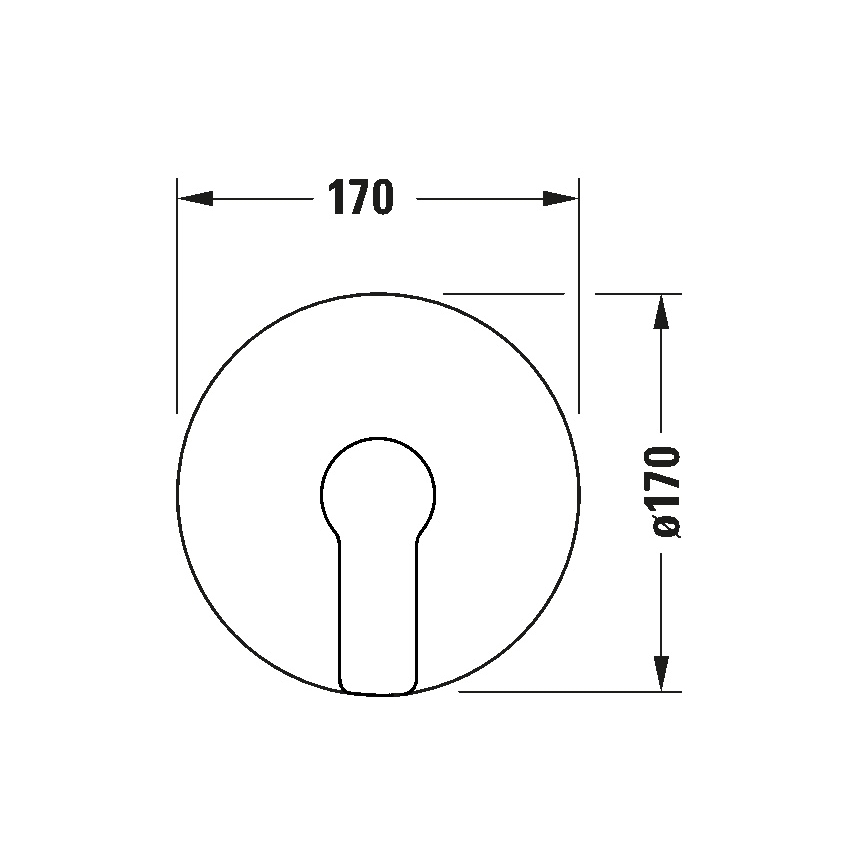 Duravit DC4210010010 - Dušo maišytuvas potinkinei instaliacijai D-CODE blizgus chromas