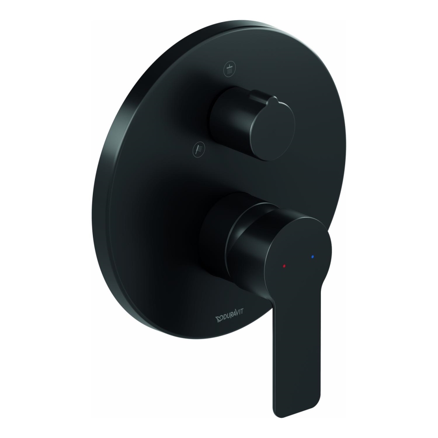 Duravit DC4210012046 - D-CODE įleidžiamas dušo maišytuvas, matinė juoda