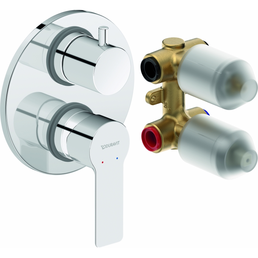 Duravit DC5210008010 - įleidžiamas dušo maišytuvas D-CODE, blizgus chromas