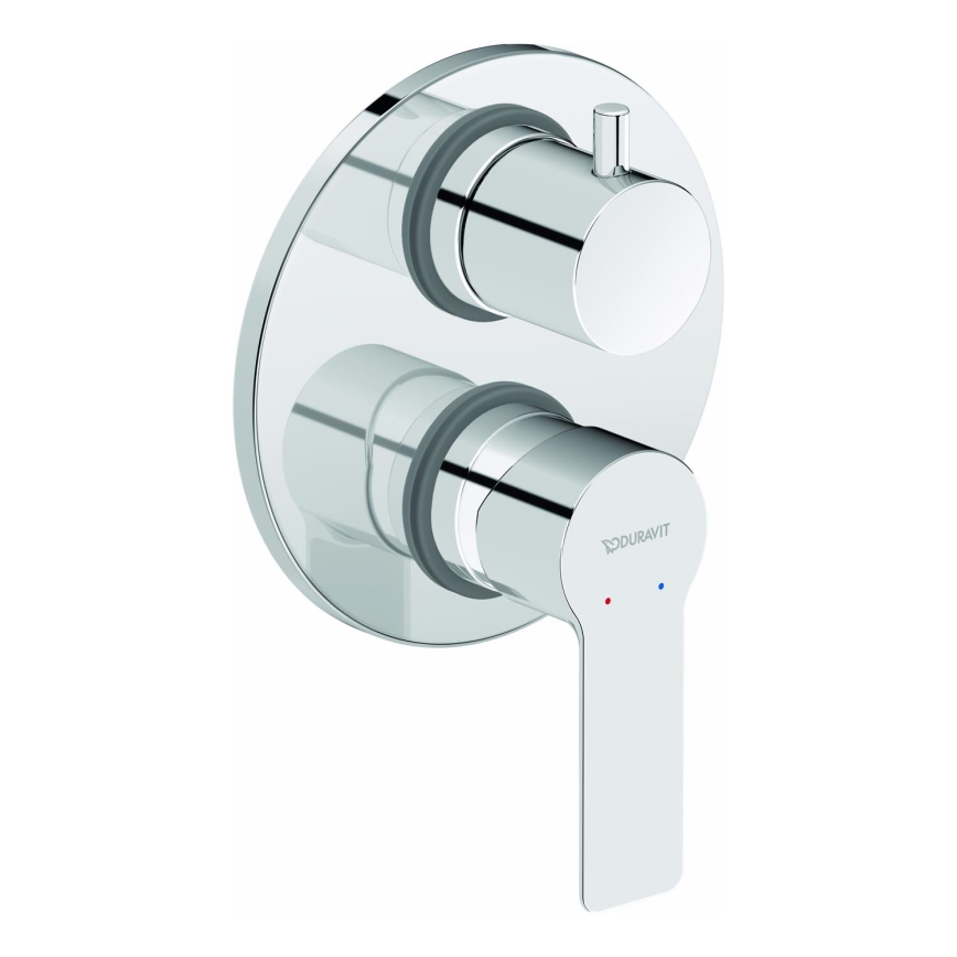Duravit DC5210008010 - įleidžiamas dušo maišytuvas D-CODE, blizgus chromas