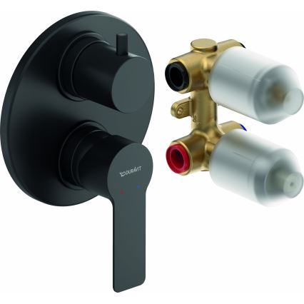 Duravit DC5210008046 - Dušo maišytuvas potinkiniam montavimui D-CODE matinė juoda