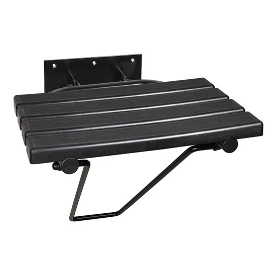 Dušo sėdynė 44x46 cm juoda