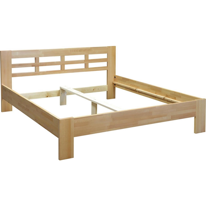 Dviejų lovų lova iš masyvo ANGELA 180x200 cm bukas