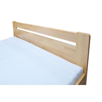 Dviejų lovų su rėmeliu ir saugojimo vieta iš masyvo AMARA 180x200 cm bukas