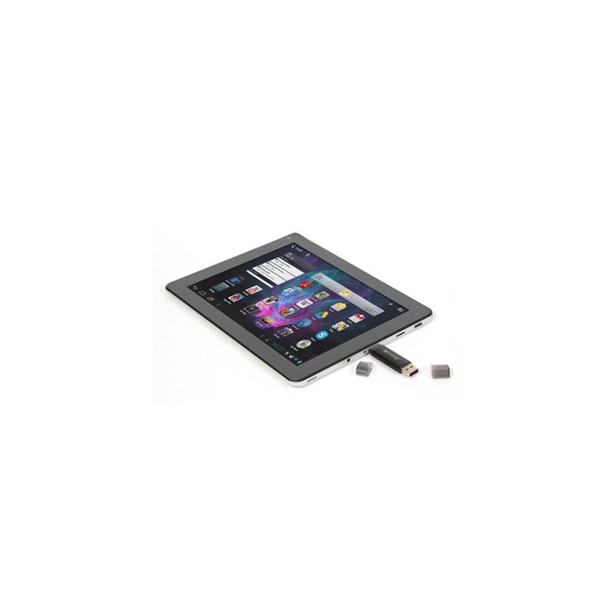 Dviguba USB laikmena + MicroUSB 32GB juoda