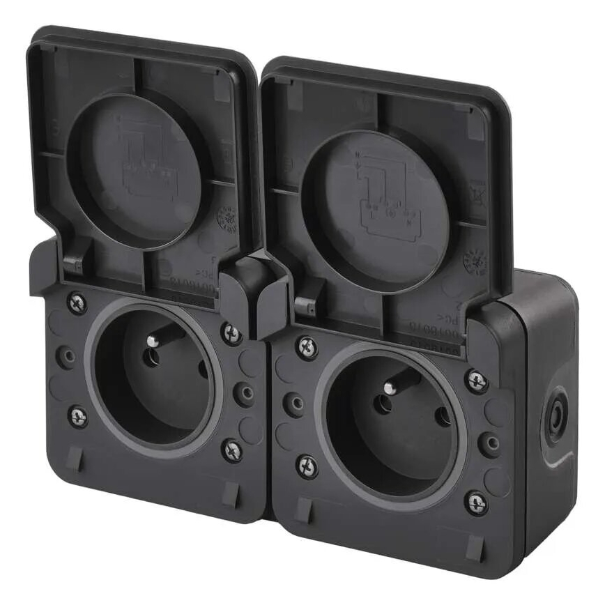 Dvigubas lizdas - humid environment IP55