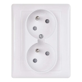 Dvigubas namų lizdas FRENCH 250V/16A