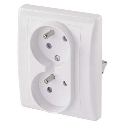 Dvigubas namų lizdas FRENCH 250V/16A