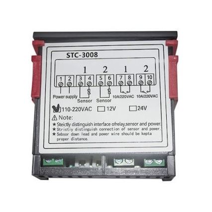 Dvigubas skaitmeninis termostatas 3W/230V