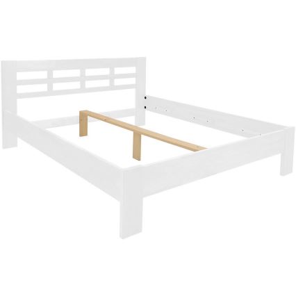 Dvigulė lova iš medžio ANGELA 180x200 cm balta