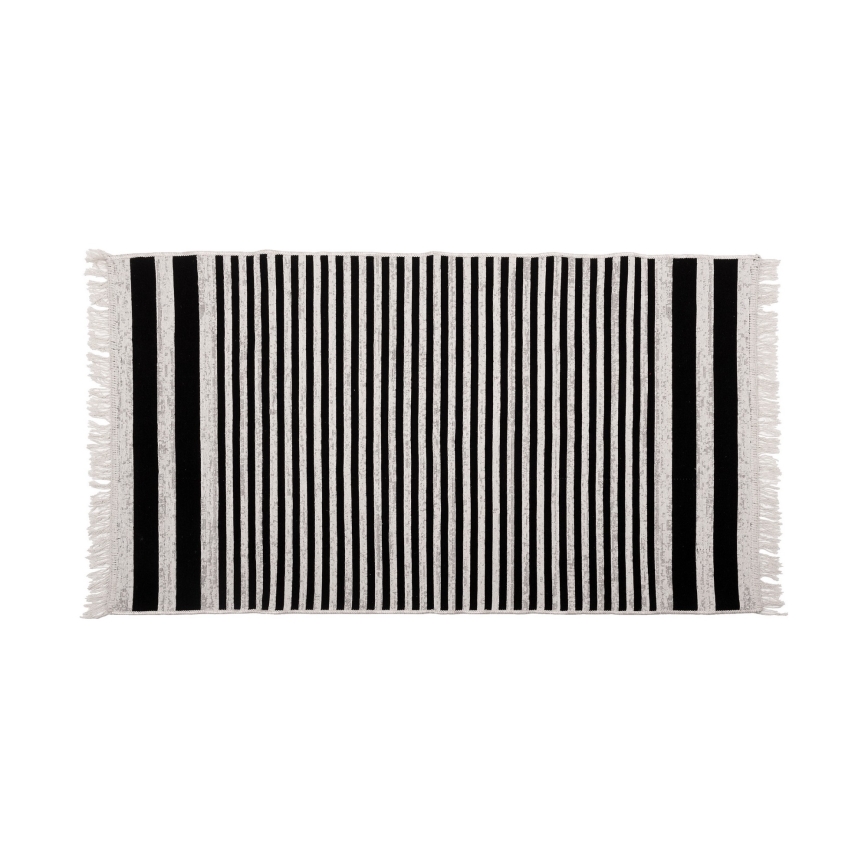 Dvipusis kilimas KILIM GOLD 60x120 cm juoda/balta