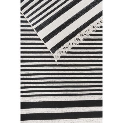 Dvipusis kilimas KILIM GOLD 60x120 cm juoda/balta
