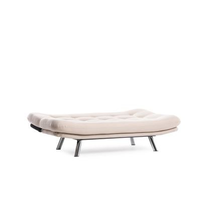 Dvivietė išskleidžiama sofa BAKU, kreminė