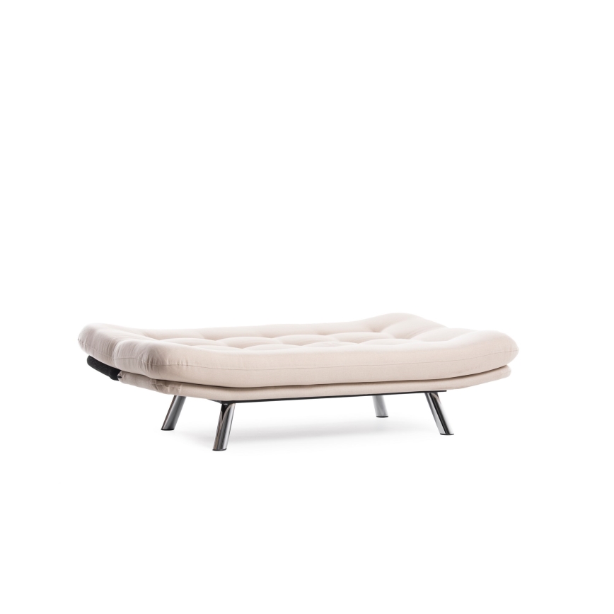 Dvivietė išskleidžiama sofa BAKU, kreminė
