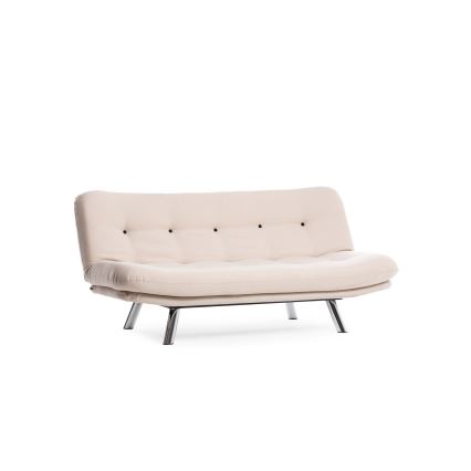 Dvivietė išskleidžiama sofa BAKU, kreminė