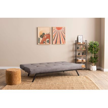 Dvivietė išskleidžiama sofa BAKU pilka