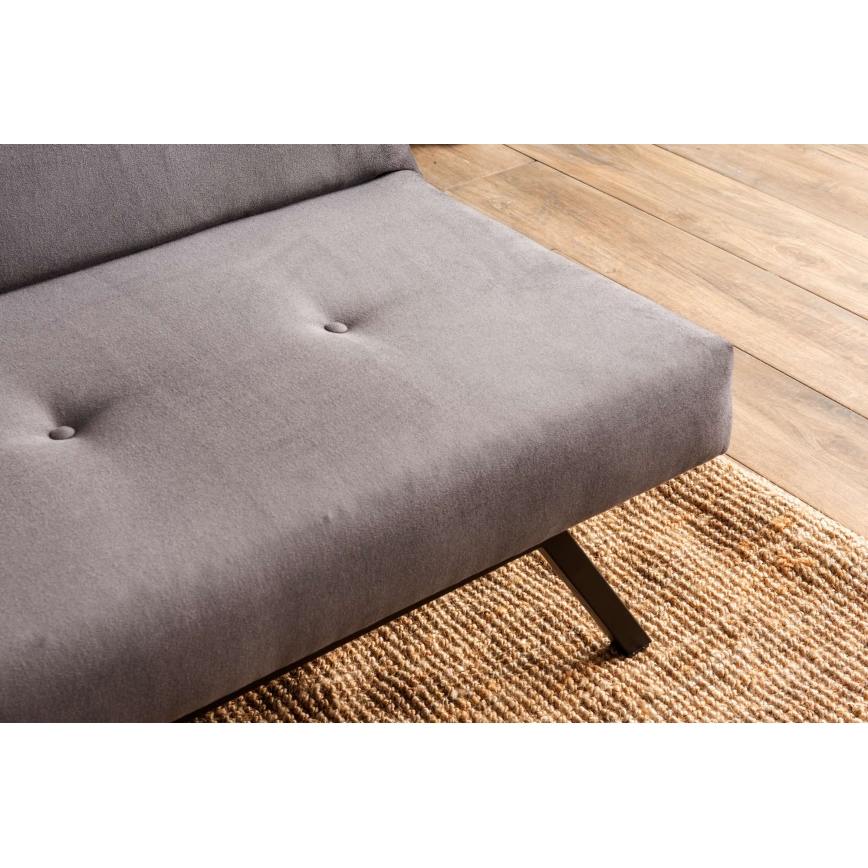 Dvivietė išskleidžiama sofa BAKU pilka