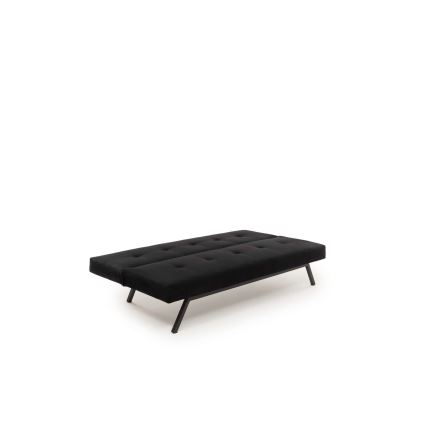 Dvivietė išskleidžiama sofa-lova BAKU, juodos spalvos