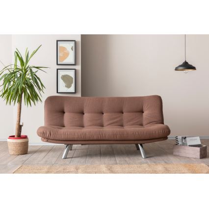 Dvivietė išskleidžiama sofa-lova BINA šviesiai ruda