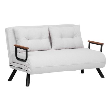 Dvivietė išskleidžiama sofa QIRA balta