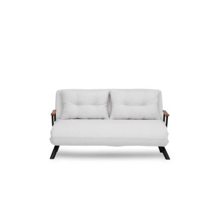 Dvivietė išskleidžiama sofa QIRA balta