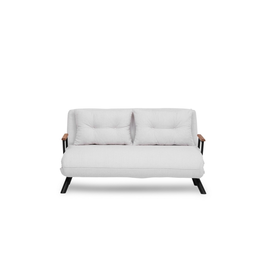 Dvivietė išskleidžiama sofa QIRA balta