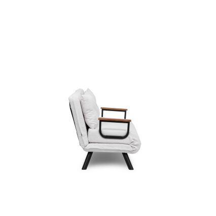 Dvivietė išskleidžiama sofa QIRA balta