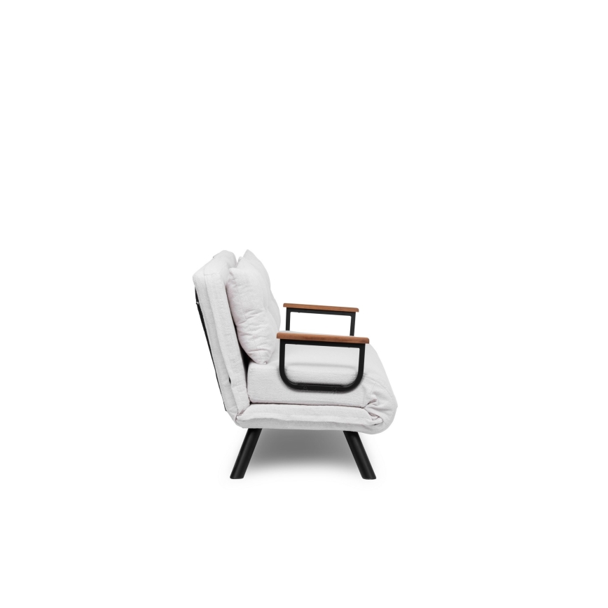 Dvivietė išskleidžiama sofa QIRA balta