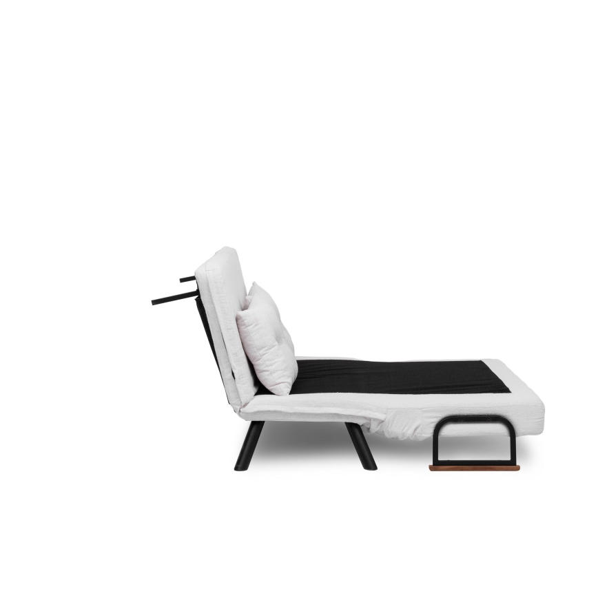 Dvivietė išskleidžiama sofa QIRA balta