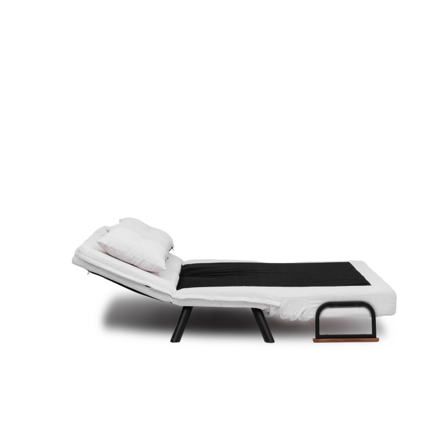 Dvivietė išskleidžiama sofa QIRA balta