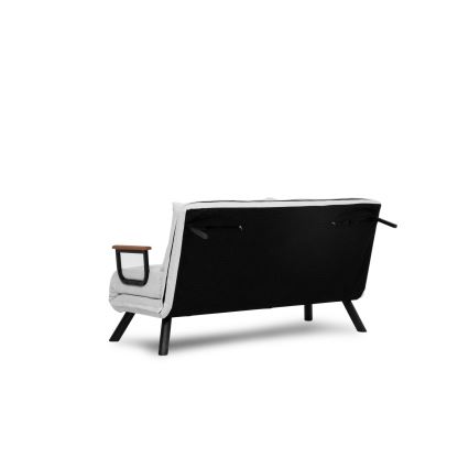 Dvivietė išskleidžiama sofa QIRA balta