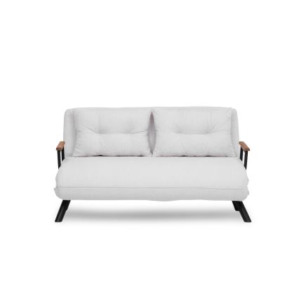 Dvivietė išskleidžiama sofa QIRA balta