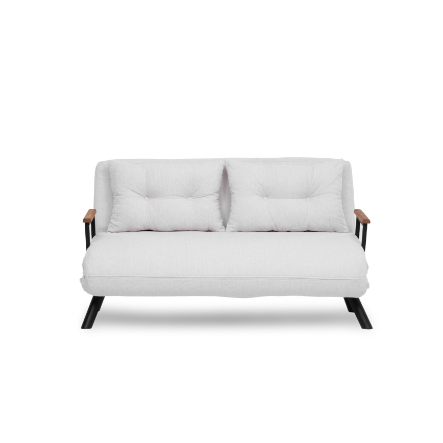 Dvivietė išskleidžiama sofa QIRA balta