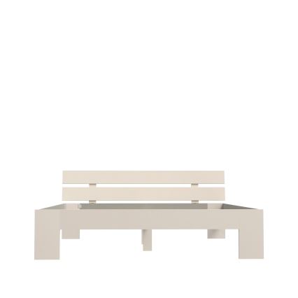 Dvivietė lova PIROA 180x200 cm, smėlio spalvos