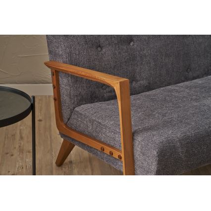 Dvivietė pilka sofa TUMI