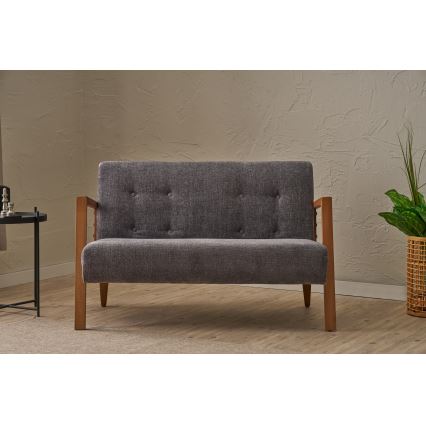 Dvivietė pilka sofa TUMI
