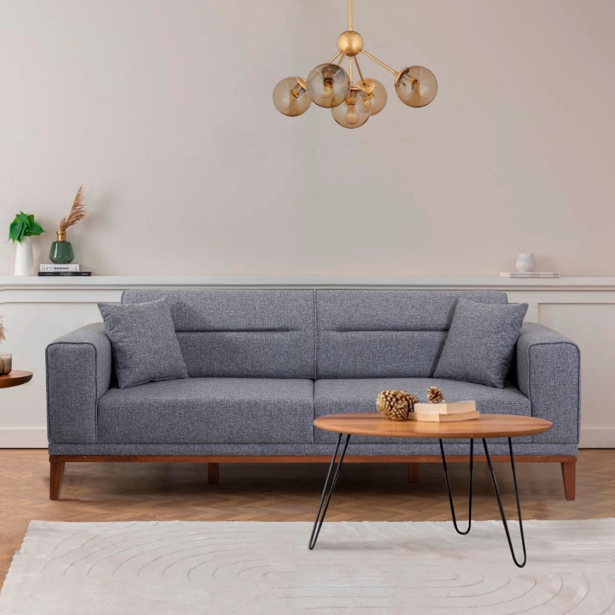 Dvivietė sofa DOTY tamsiai pilka