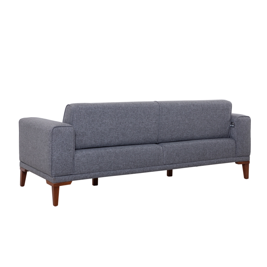 Dvivietė sofa DOTY tamsiai pilka