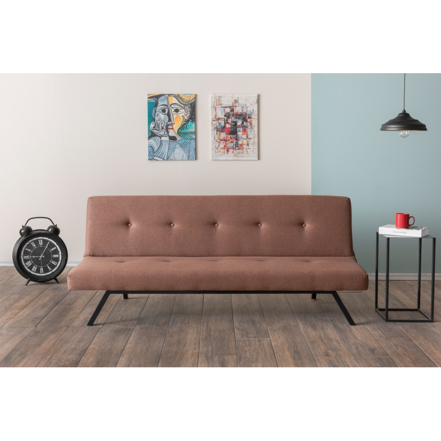 Dvivietė sofa LOKO, ruda