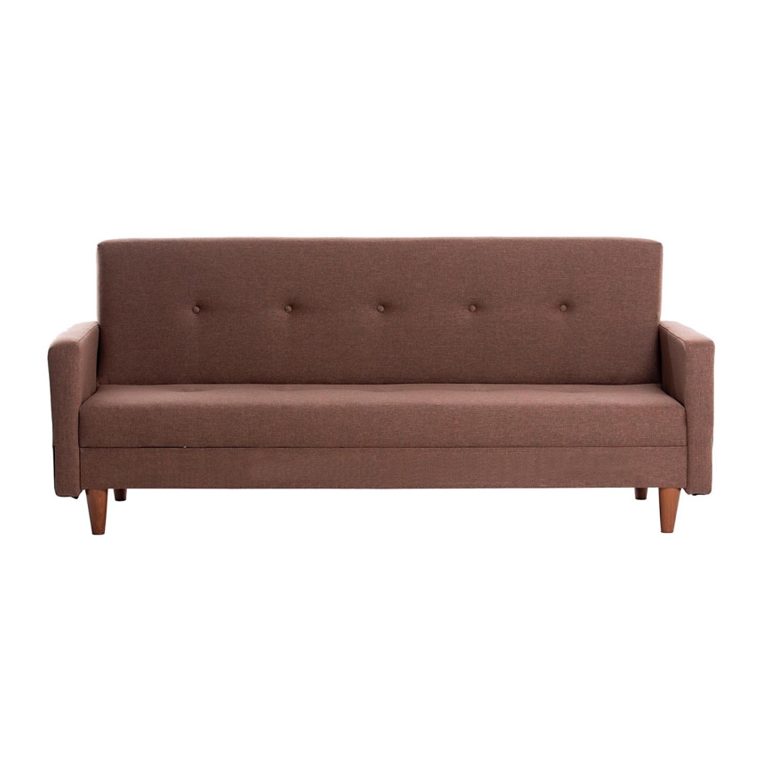 Dvivietė sofa NARA, rudos spalvos