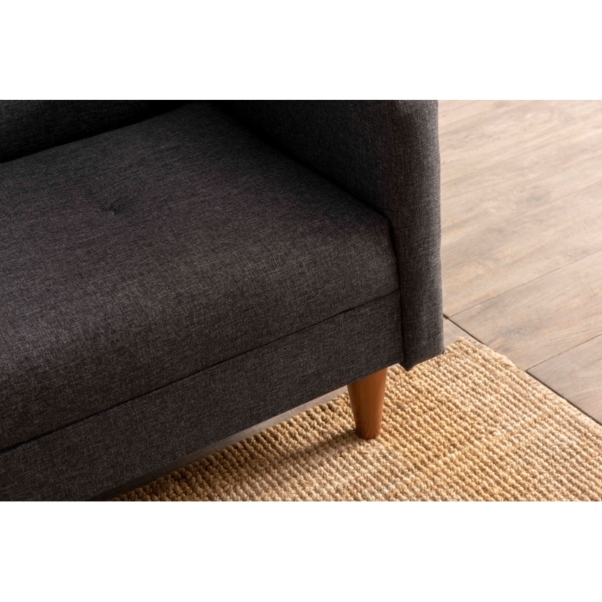 Dvivietė sofa NARA tamsiai pilka
