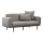 Dvivietė sofa PISA šviesiai pilka