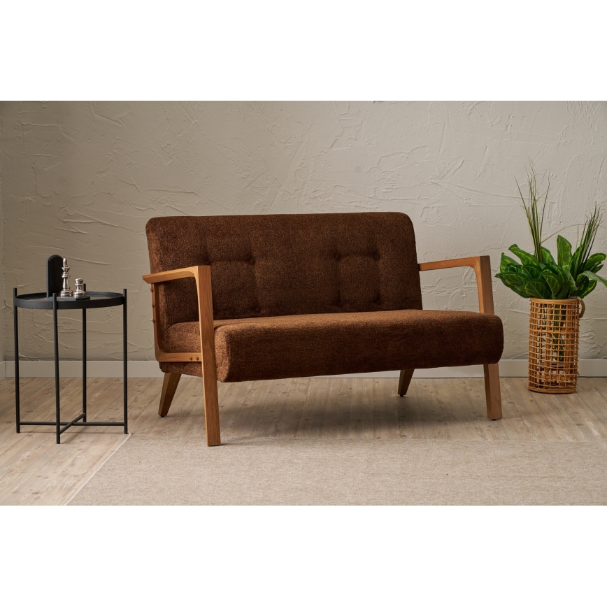 Dvivietė sofa TUMI, ruda