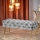 Dygsniuotas suolas ATHENA 40x100 cm pilka/auksas