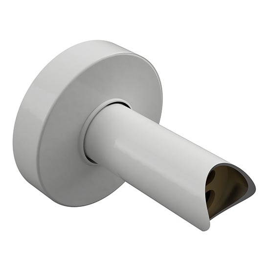 Džiovyklių adapteris 6,4x6,4 cm, baltas