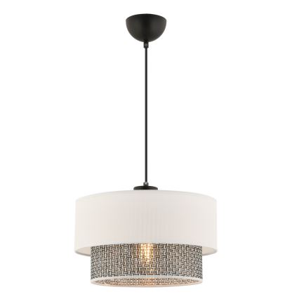 ECHO Pakabinama lemputė 1xE27/60W/230V kreminė/pilka